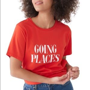 Ban.do Going Places Red Graphic Tee